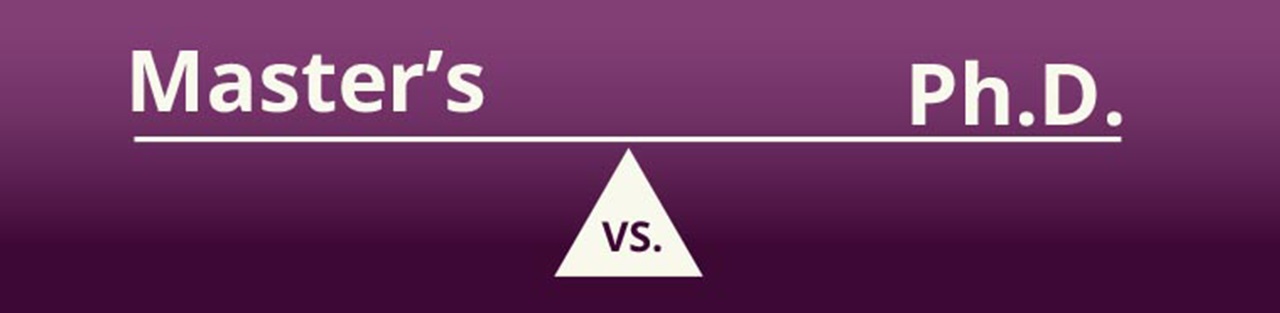 Graphic of Balancing Master’s vs PhD