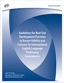 Imagem das Diretrizes para as Melhores Práticas de Desenvolvimento de Testes para Garantir Validade e Justiça nas Avaliações Internacionais de Proficiência em Inglês