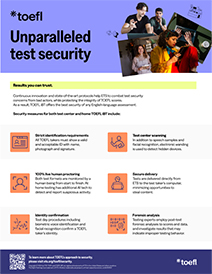 Segurança dos Testes TOEFL