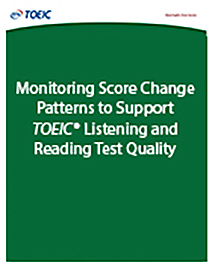 Leia mais sobre padrões de alteração de pontuação para monitorizar a qualidade dos testes de escuta e leitura do TOEIC