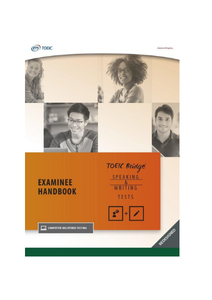 Manual do Exame de Oratória e Escrita do TOEIC Bridge